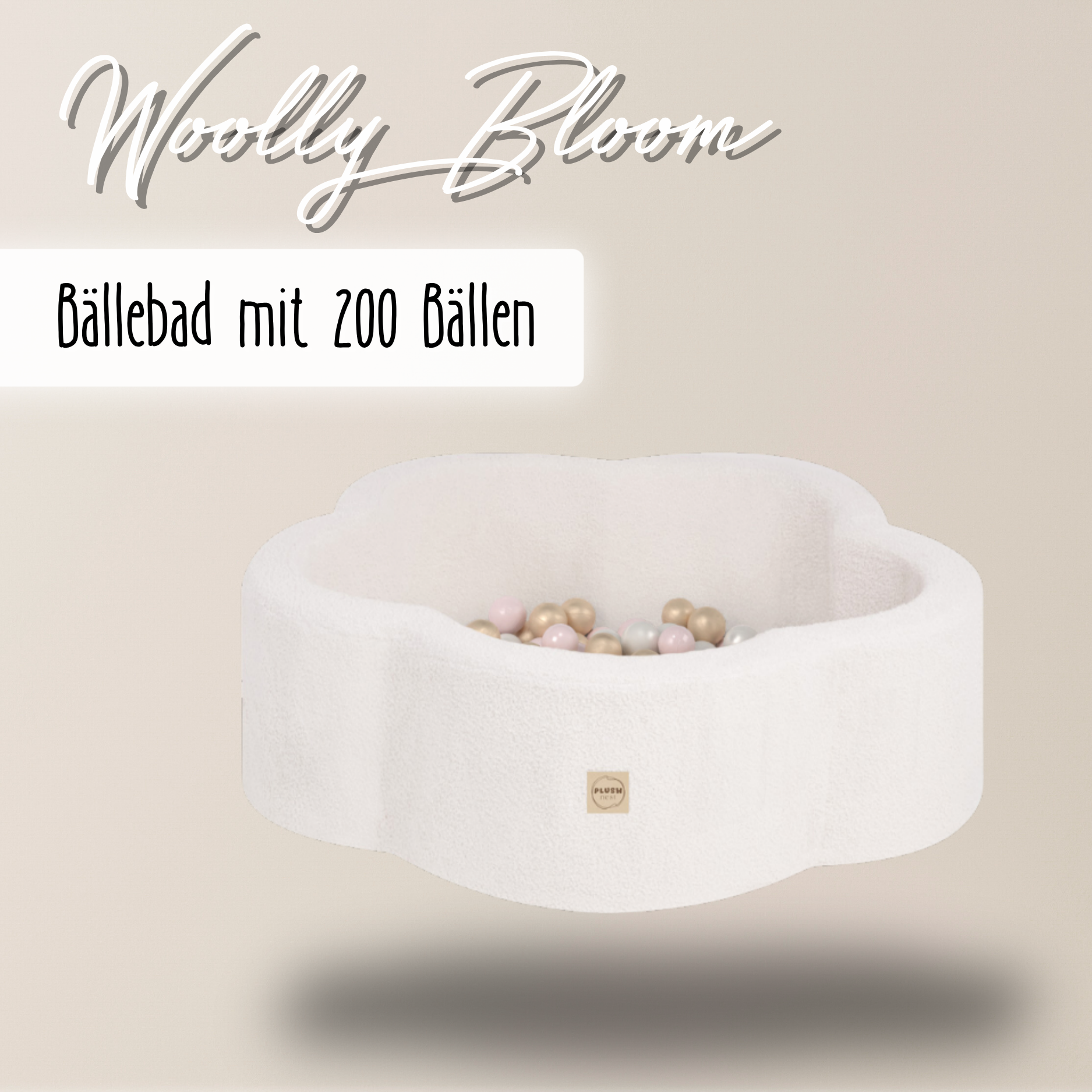 "Woolly Bloom" Bällebad 95x30cm mit 200 Bällen