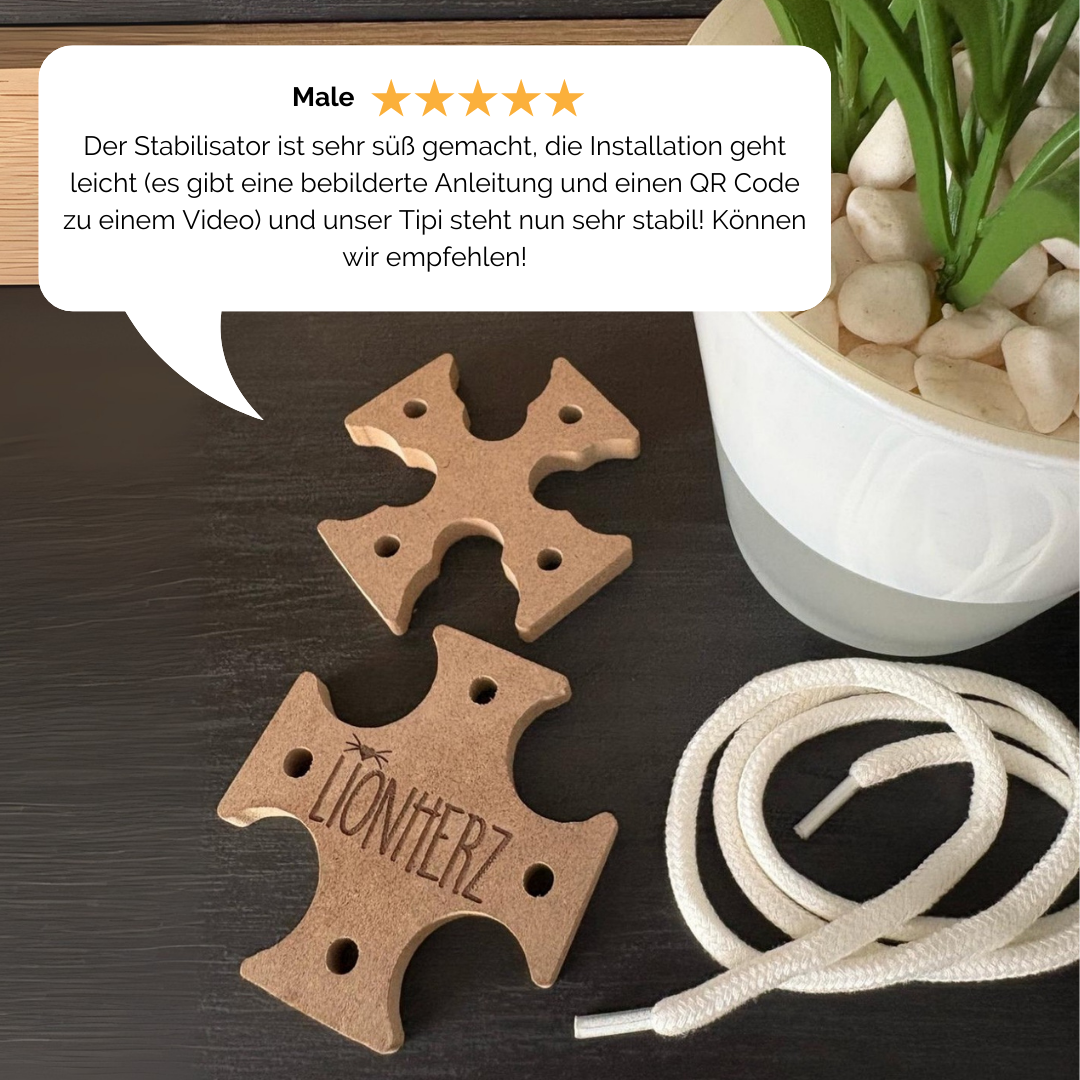 tipi zelt stabilisieren LIONHERZ® Zeltstabilisator – Anti-Kollaps-System für Tipi-Zelte – Lionherz