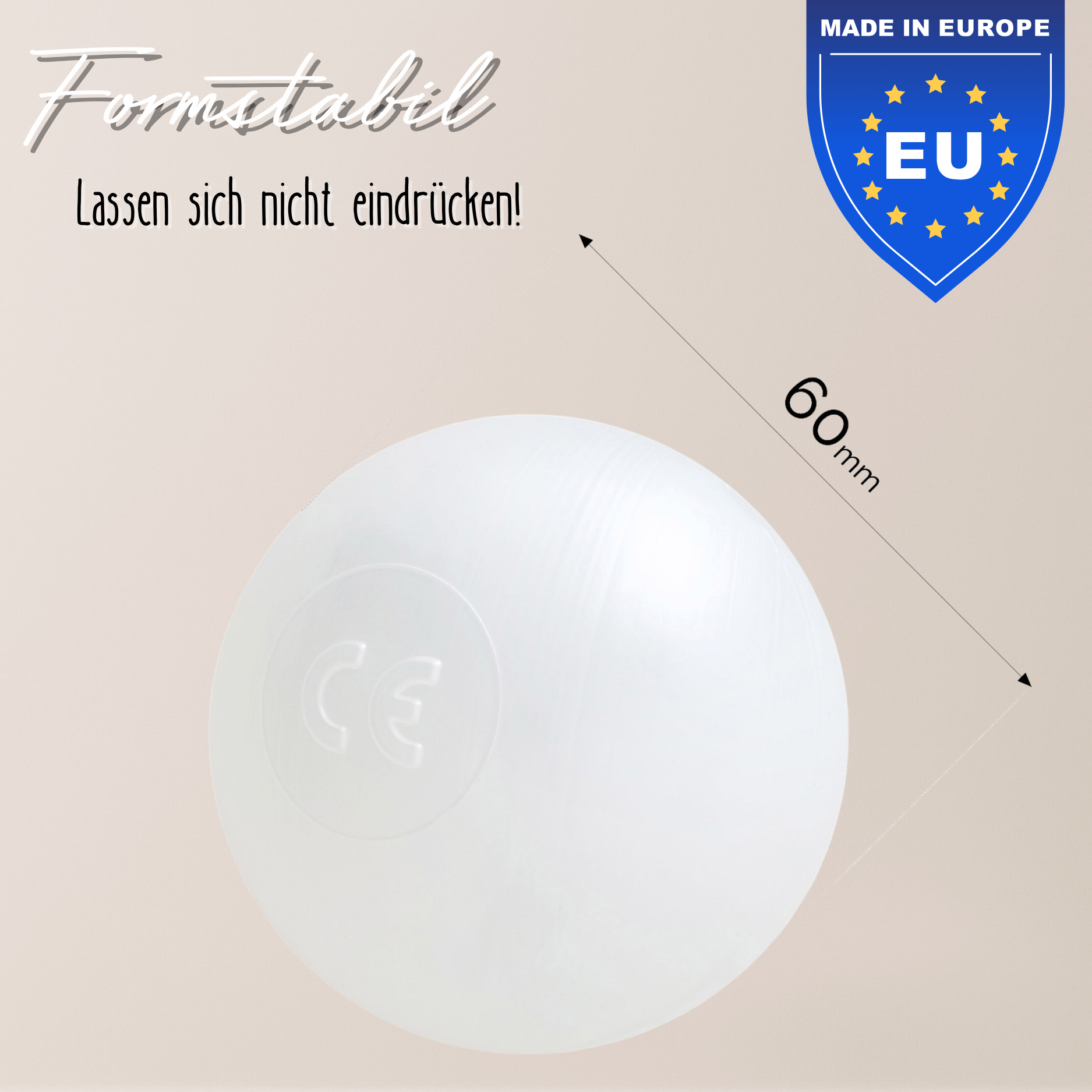 "Pure Balls" 200 einfärbige Bällebad-Bälle, CE-zertifiziert