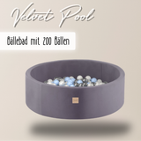 "Velvet Pool" Bällebad 90x30cm mit 200 Bällen