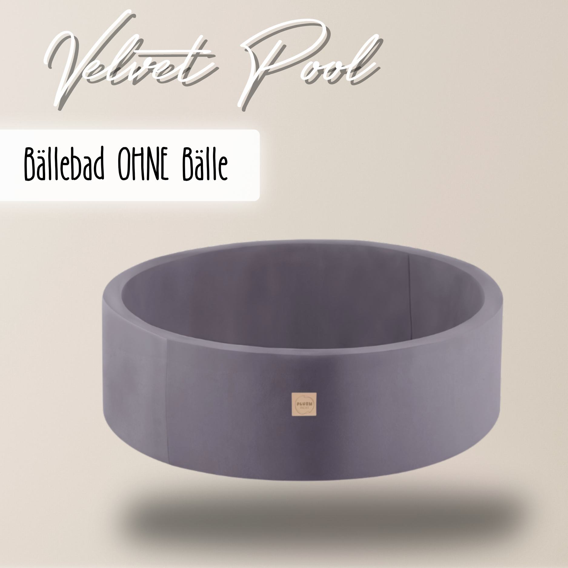 "Velvet Pool" Bällebad 90x30cm OHNE Bälle