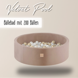 "Velvet Pool" Bällebad 90x30cm mit 200 Bällen