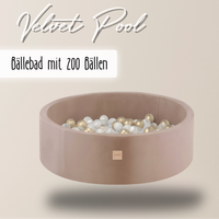 "Velvet Pool" Bällebad 90x30cm mit 200 Bällen