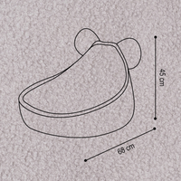 "Woolly Bear" Sitzsack für Kinder 68x45cm