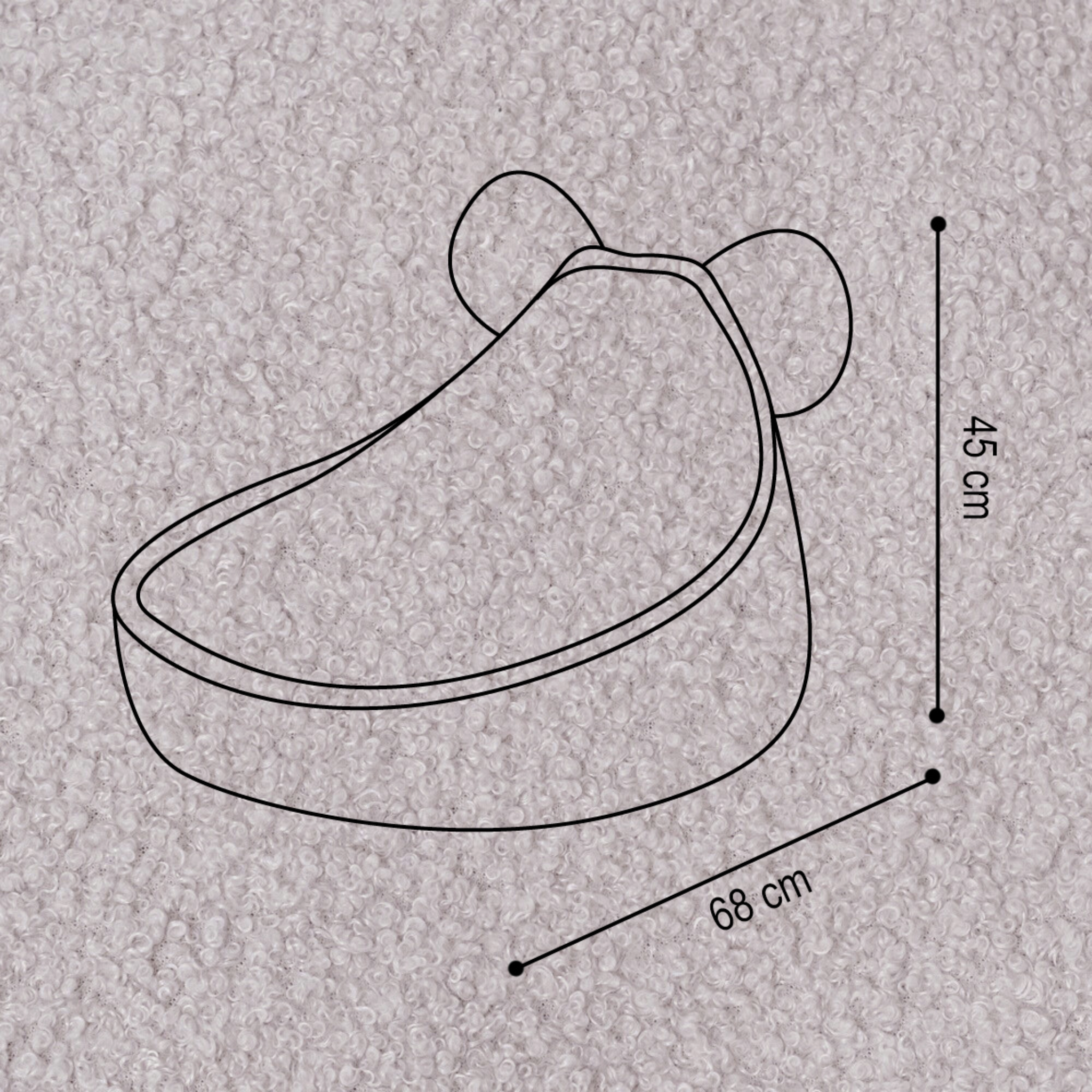 "Woolly Bear" Sitzsack für Kinder 68x45cm
