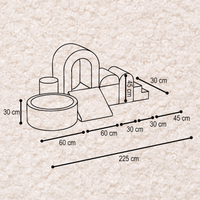 "Woolly Castle" Indoor Spielplatz Set mit kleinem Bällebad & 150 Bällen