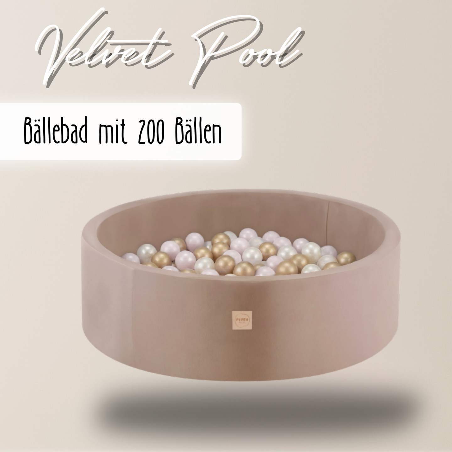 "Velvet Pool" Bällebad 90x30cm mit 200 Bällen