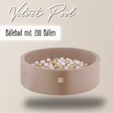 "Velvet Pool" Bällebad 90x30cm mit 200 Bällen