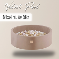 "Velvet Pool" Bällebad 90x30cm mit 200 Bällen