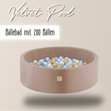 "Velvet Pool" Bällebad 90x30cm mit 200 Bällen