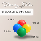 "Dreamy Balls" 200 Bällebad-Bälle im sanften Farbmix, CE-zertifiziert
