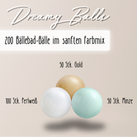 "Dreamy Balls" 200 Bällebad-Bälle im sanften Farbmix, CE-zertifiziert