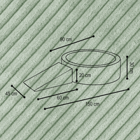 "Bally Slide" Bällebad 90x30cm mit Rutschkeil & 200 Bällen