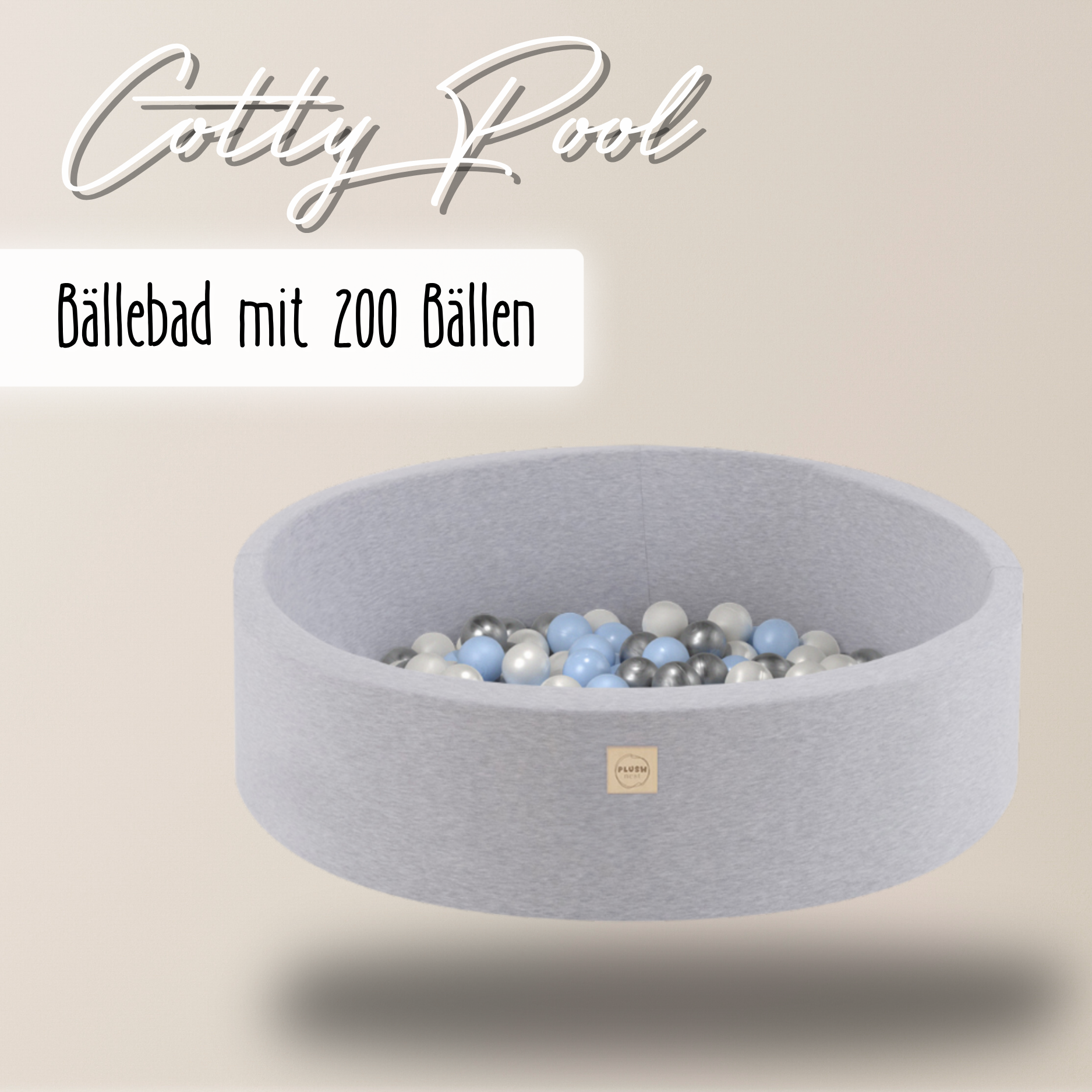 "Cotty Pool" Bällebad 90x30cm mit 200 Bällen