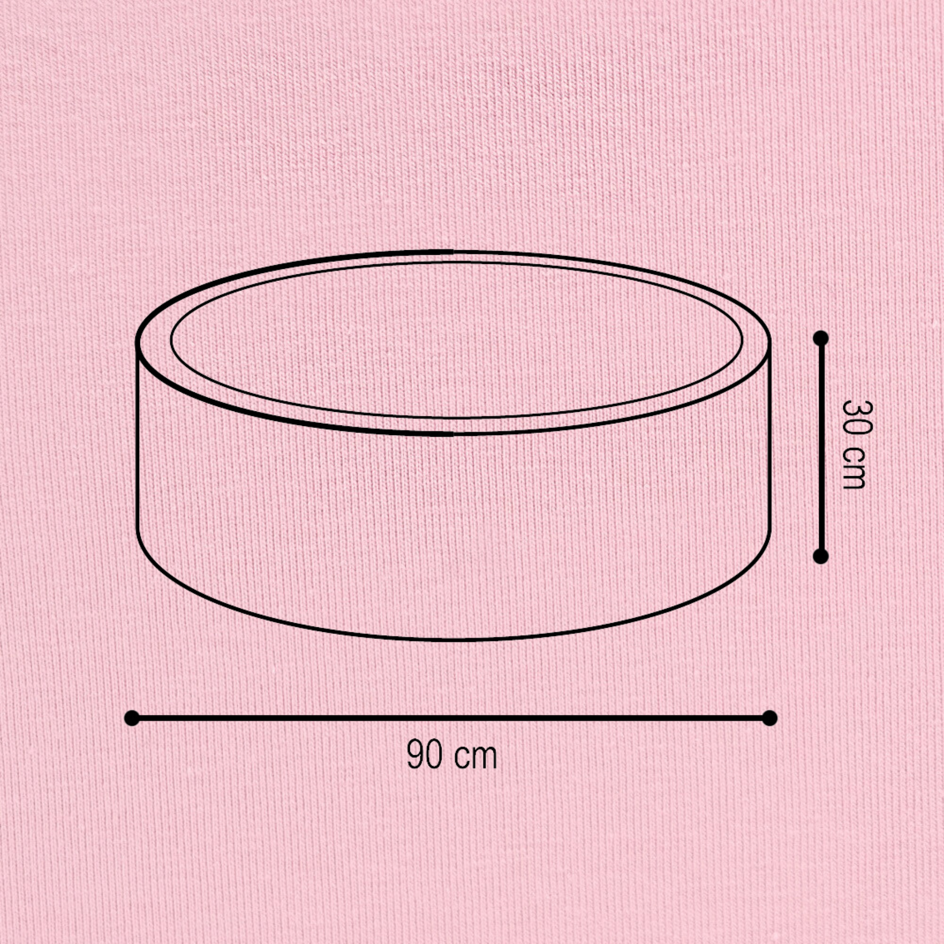 "Cotty Pool" Bällebad 90x30cm mit 200 Bällen