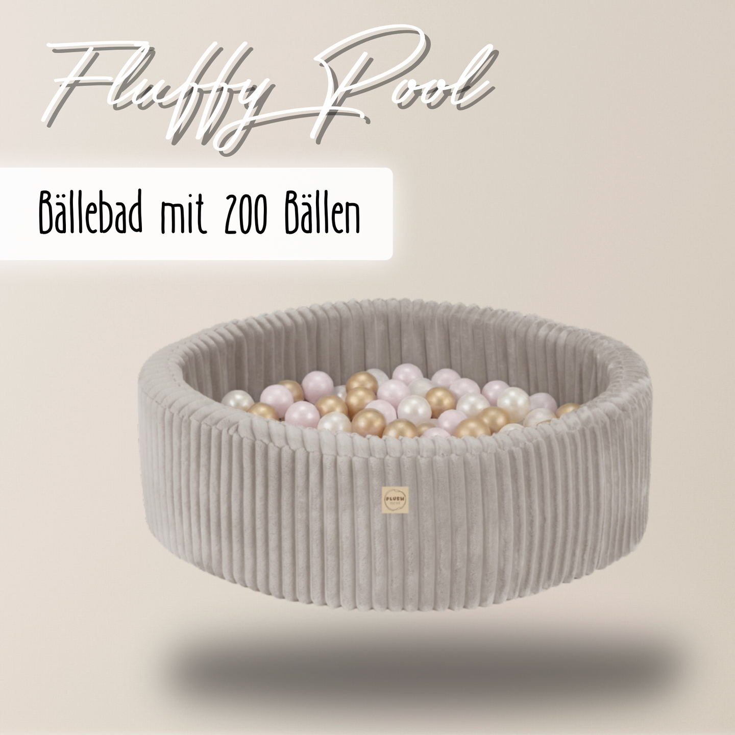 "Fluffy Pool" Bällebad 90x30cm mit 200 Bällen