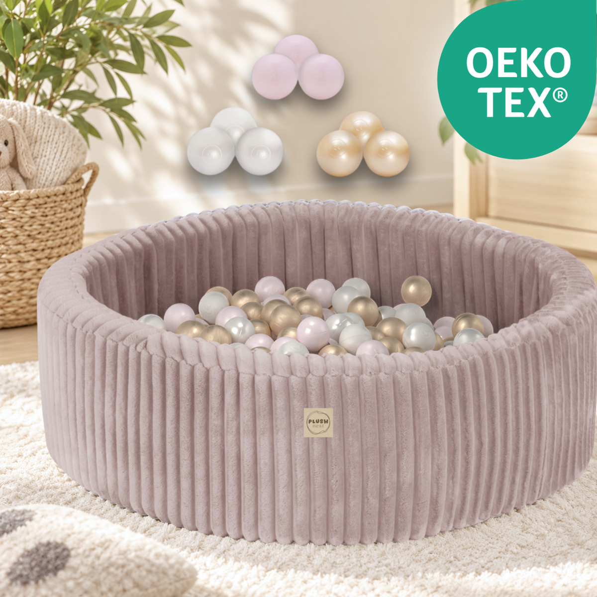 "Fluffy Pool" ball pit 90x30cm with 200 balls