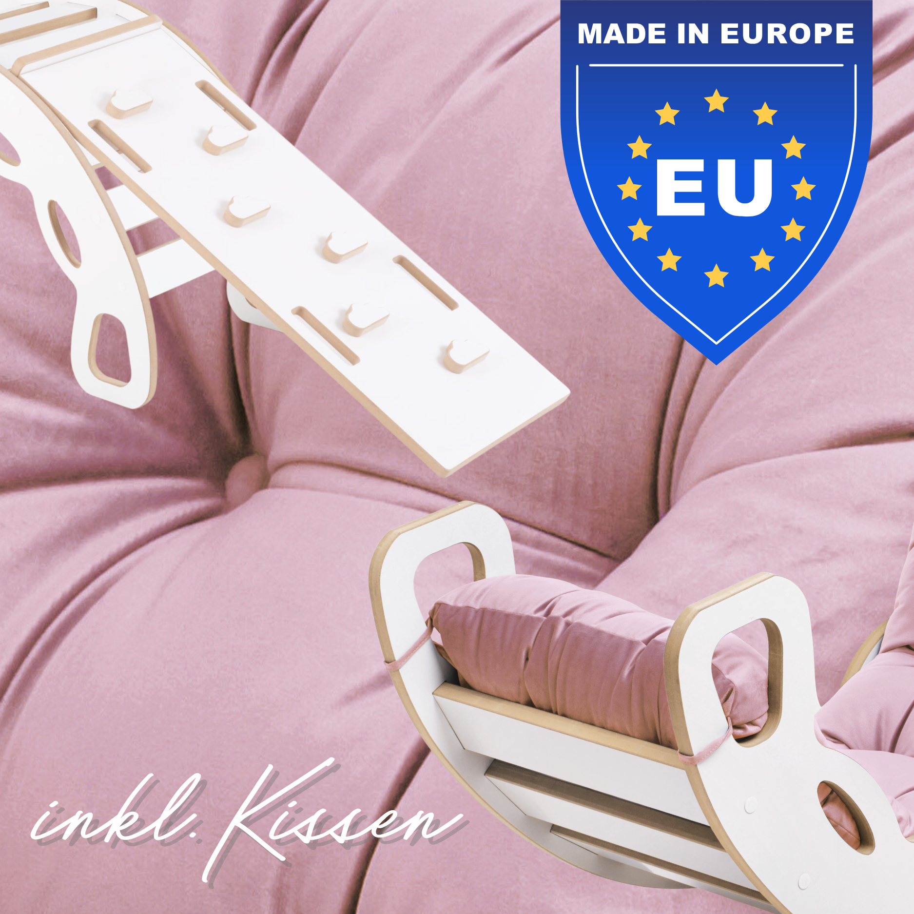 "Big Rocker" 3in1, Wippe, Kletterbogen & Rutsche 90x41x50 cm