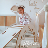 "Big Rocker" 3in1, Wippe, Kletterbogen & Rutsche 90x41x50 cm