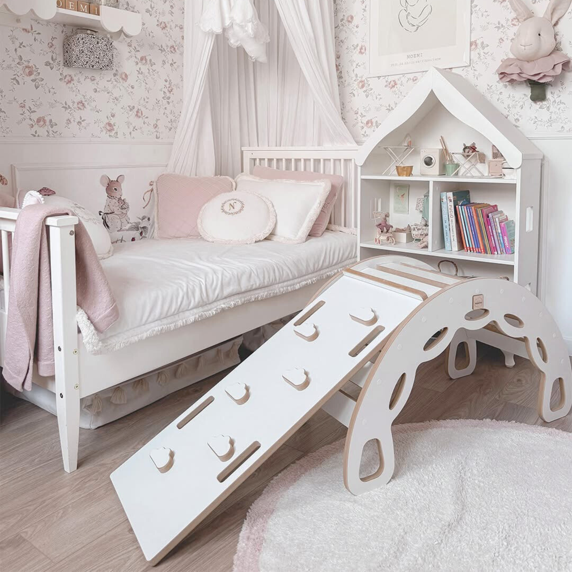 "Big Rocker" 3in1, Wippe, Kletterbogen & Rutsche 90x41x50 cm