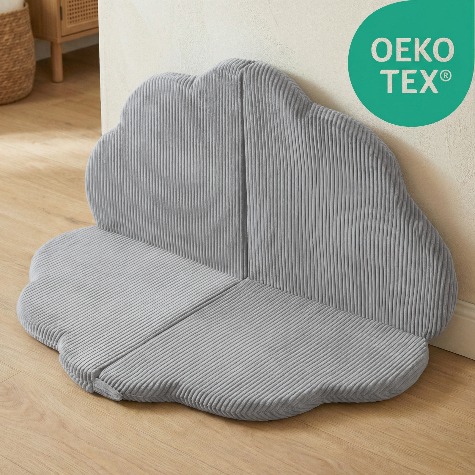 "Bloomy Mat" Spielmatte 115x115x5cm mit Cord-Bezug