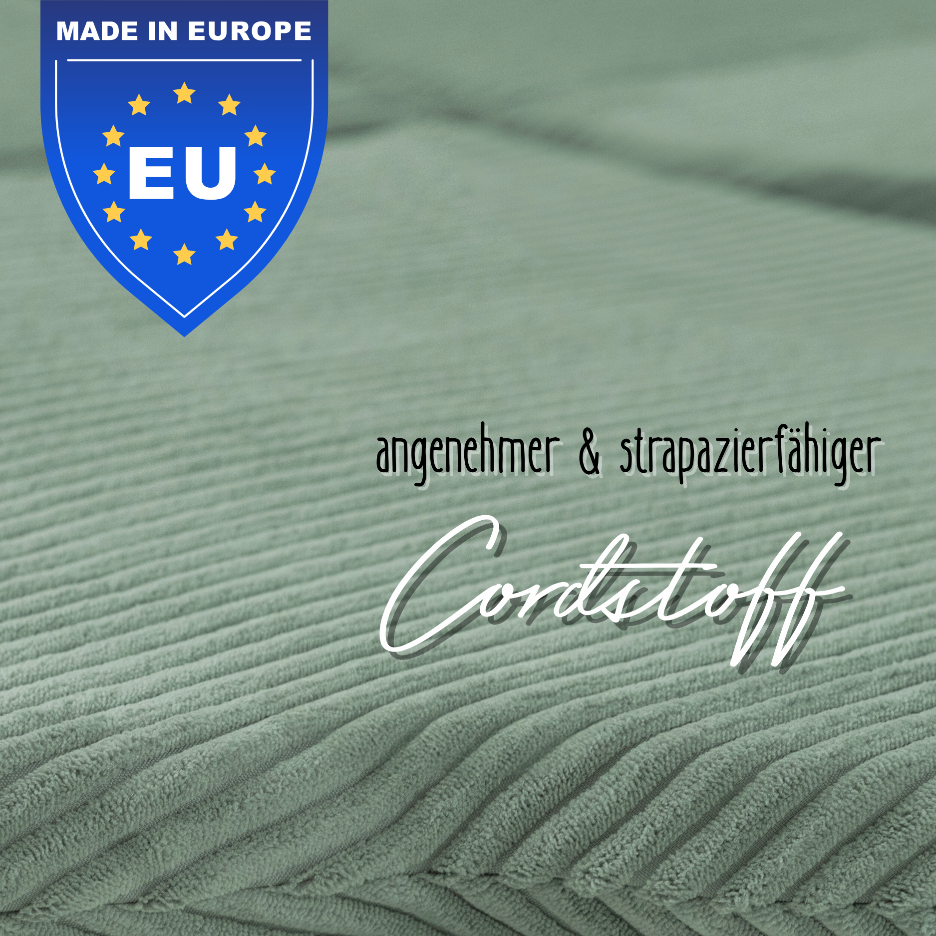 "Bloomy Mat" Spielmatte 115x115x5cm mit Cord-Bezug