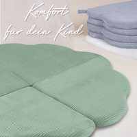 "Bloomy Mat" Spielmatte 115x115x5cm mit Cord-Bezug