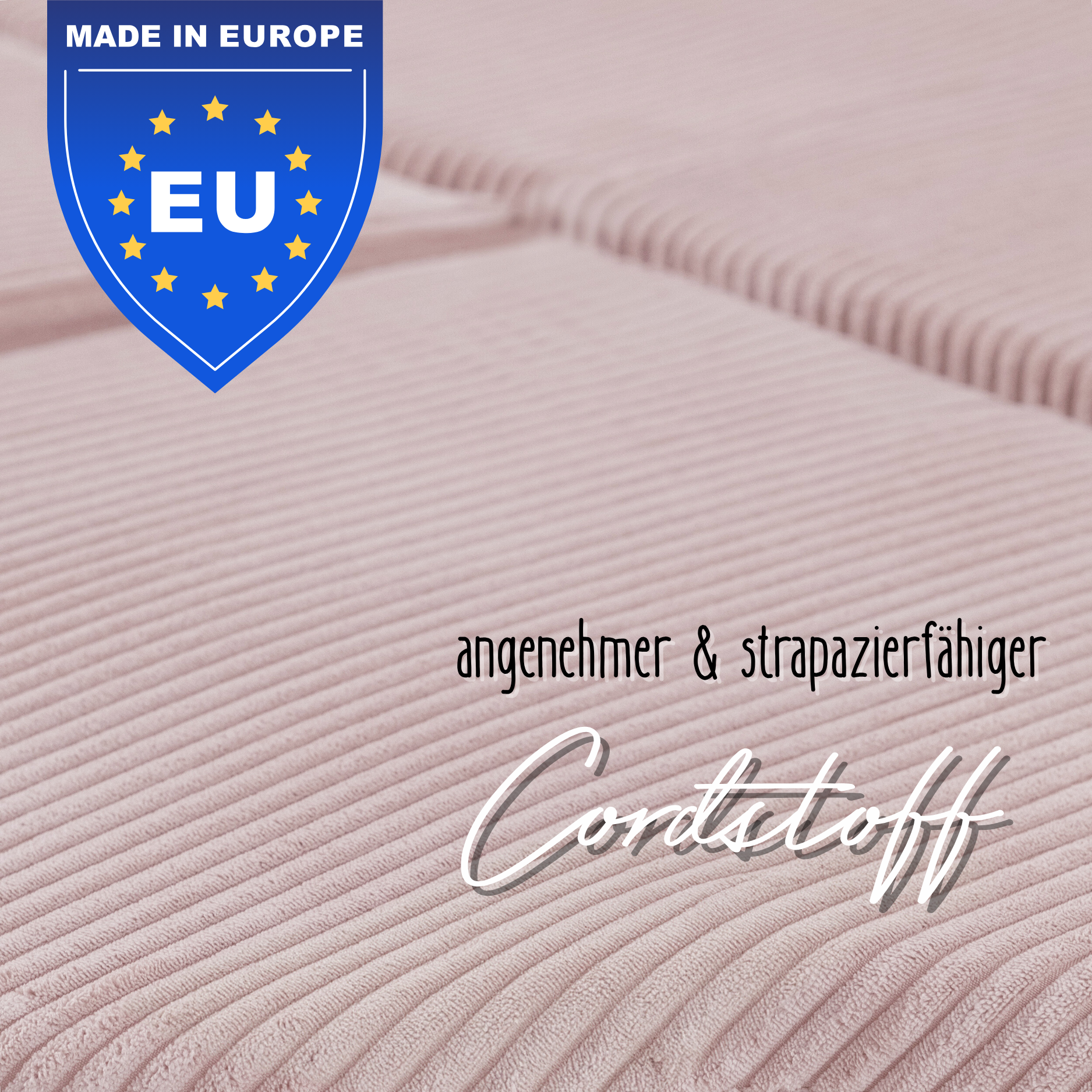 "Bloomy Mat" Spielmatte 115x115x5cm mit Cord-Bezug