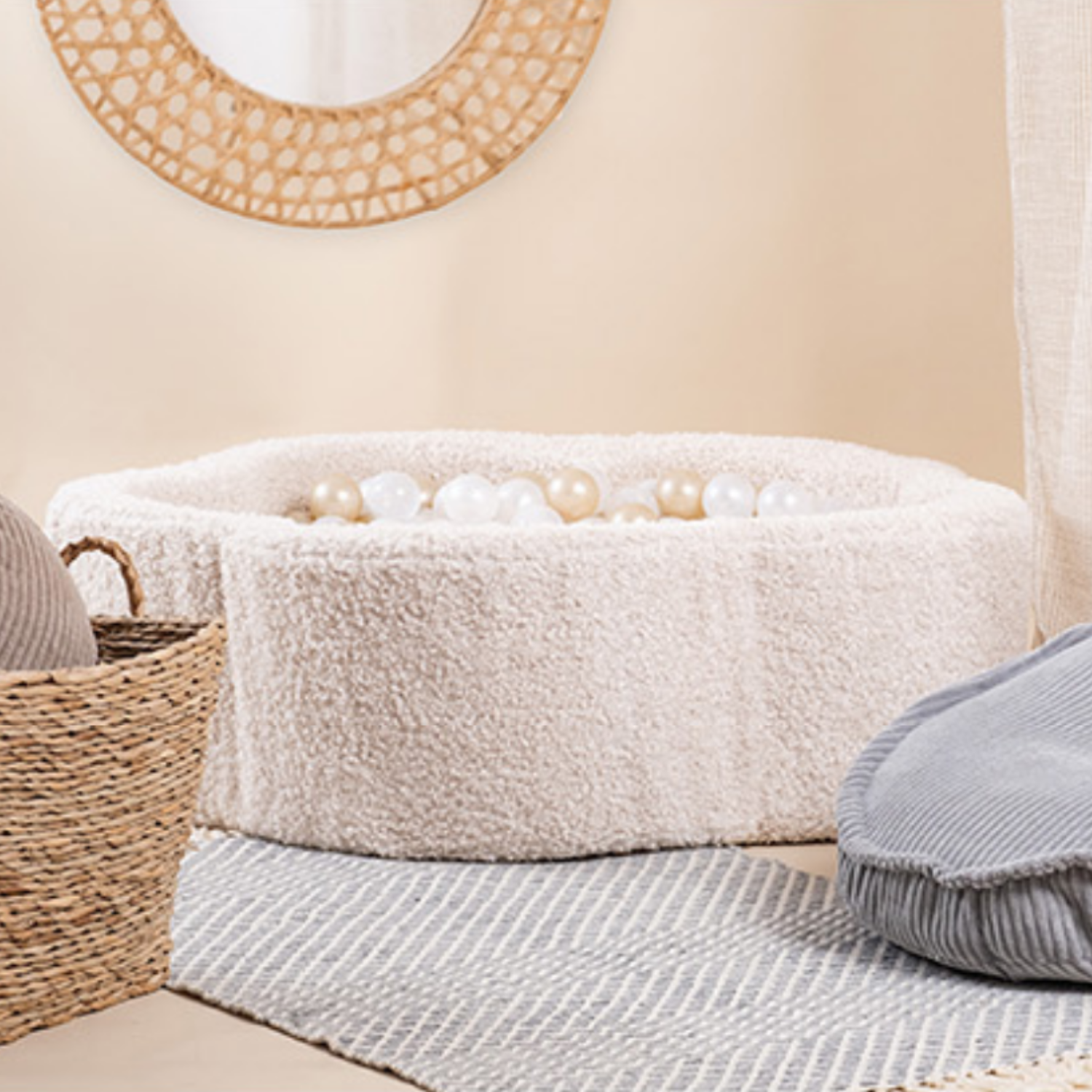 "Woolly Bloom" Bällebad 95x30cm mit 200 Bällen