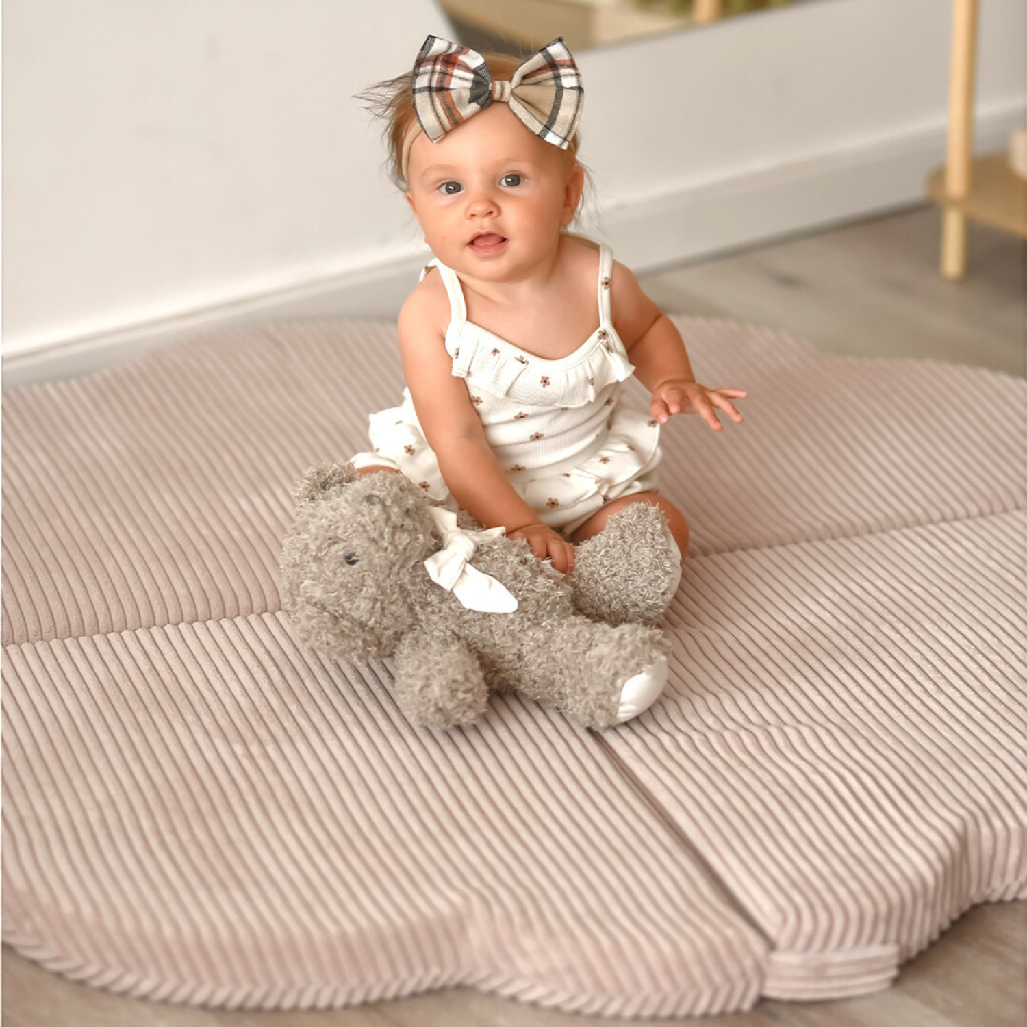 "Bloomy Mat" Spielmatte 115x115x5cm mit Cord-Bezug