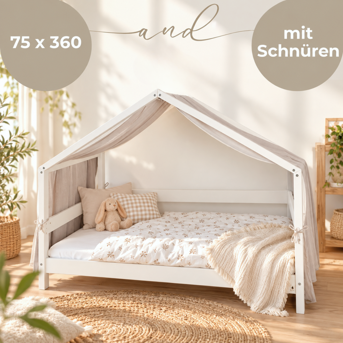 YappyMuslin - House Bed Curtains