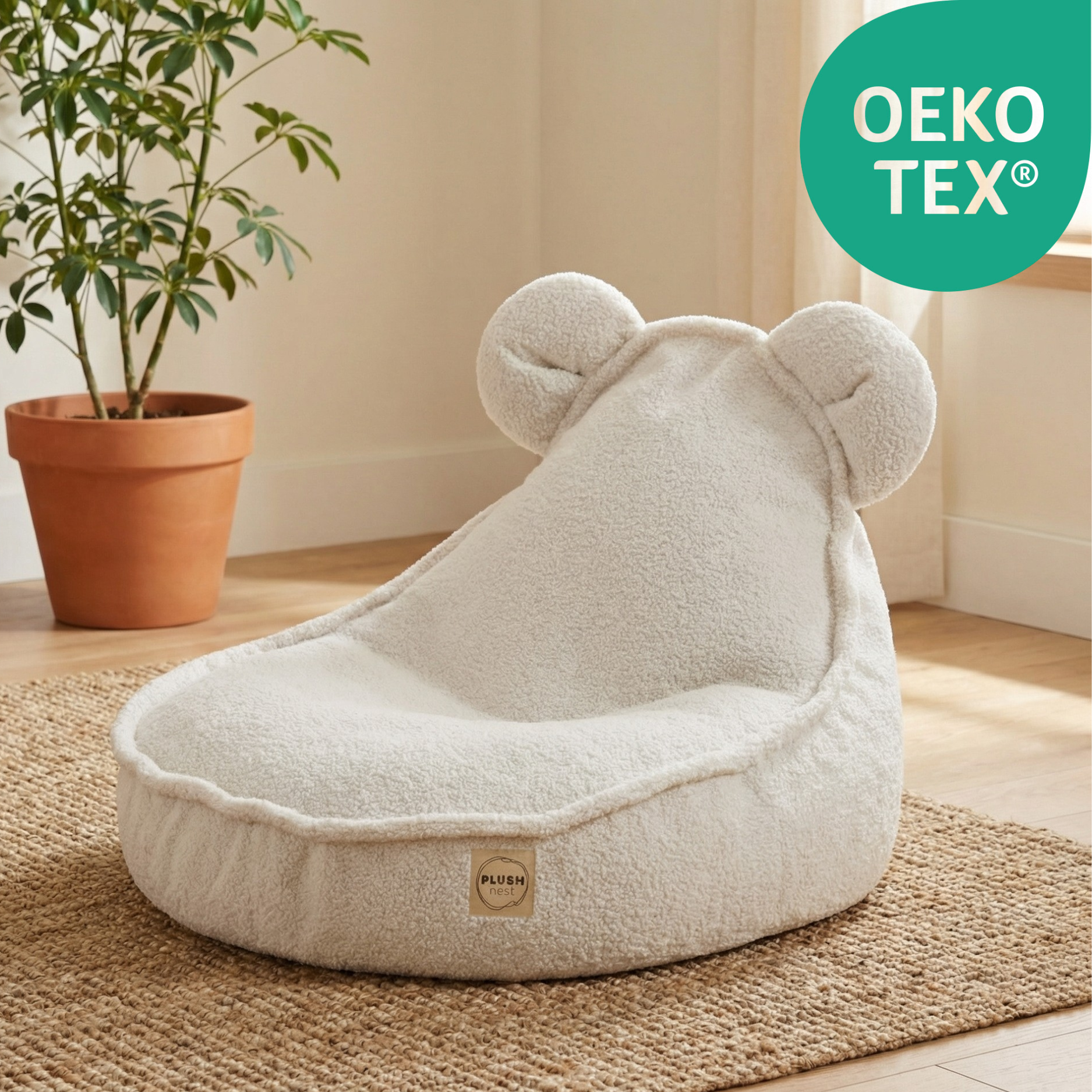 "Woolly Bear" Sitzsack für Kinder 68x45cm