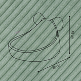 "Huggy Bear" Sitzsack mit Ohren für Kinder 68x45cm