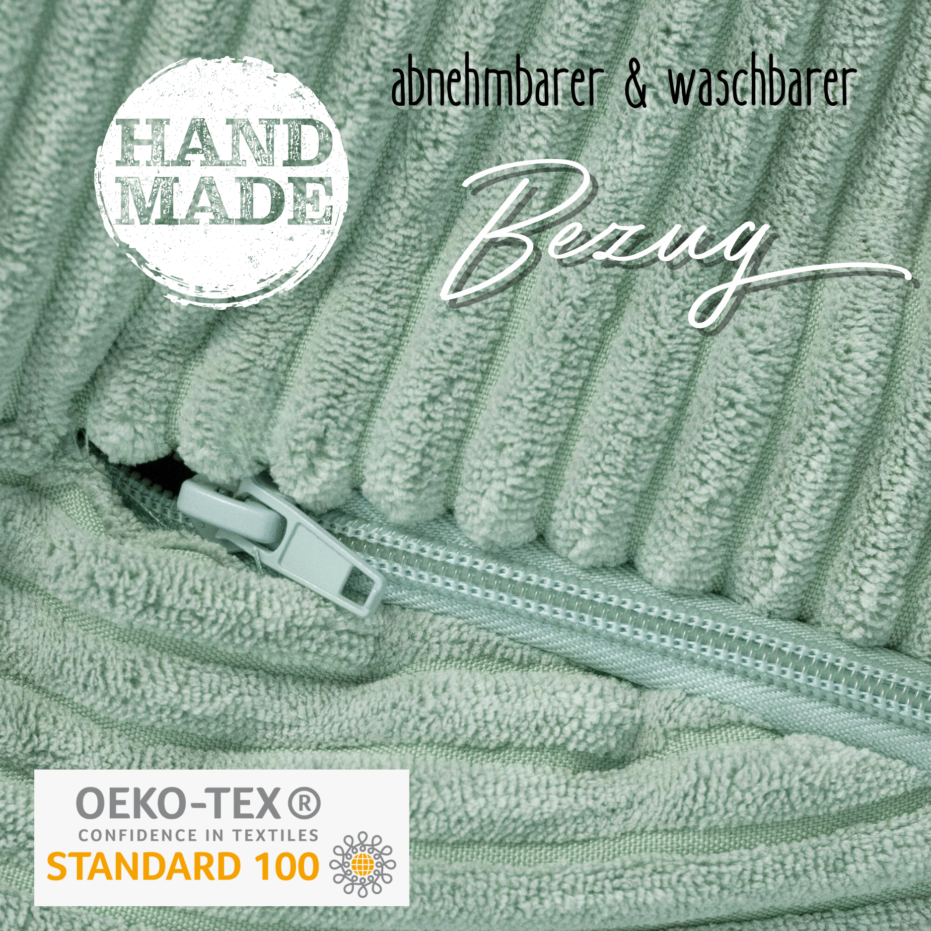 "Huggy Bear" Sitzsack mit Ohren für Kinder 68x45cm