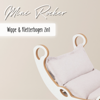 "Mini Rocker" 2in1  Kletterbogen & Wippe mit Kissen 75x39x40cm