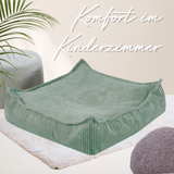 "Snuggy Puff" Bodenkissen aus Cord 60x60x20cm