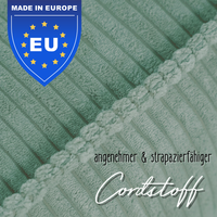 "Snuggy Puff" Bodenkissen aus Cord 60x60x20cm