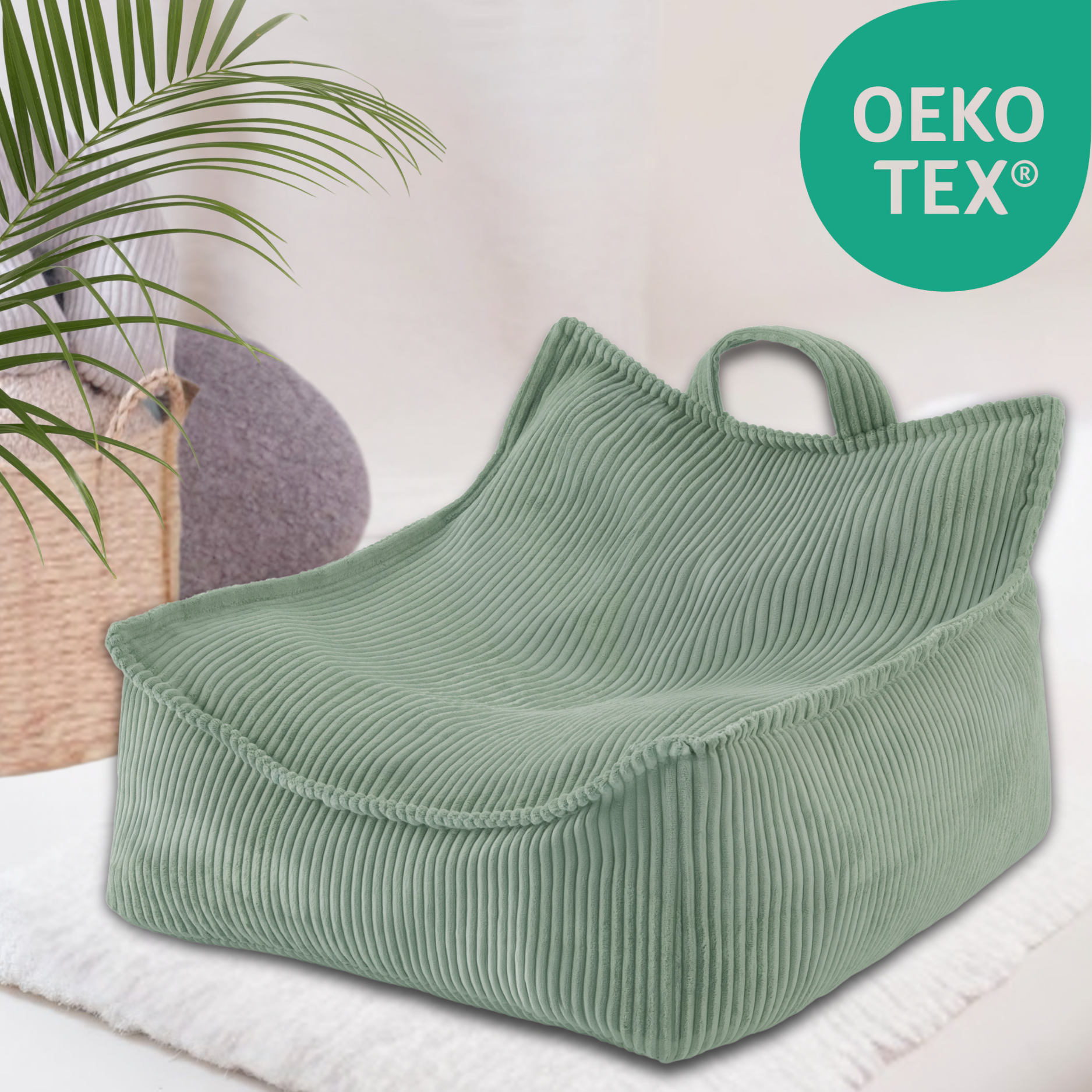 "Puffy Nest" Kinder-Sitzsack 67x77x50cm mit Schaumstoff-Füllung