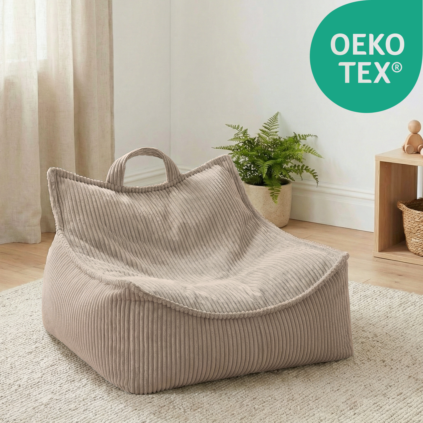 "Puffy Nest" Kinder-Sitzsack 67x77x50cm mit Schaumstoff-Füllung