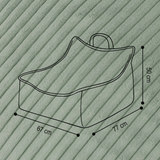 "Puffy Nest" Kinder-Sitzsack 67x77x50cm mit Schaumstoff-Füllung