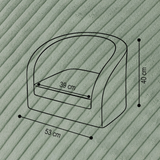 "Cuddle Chair" Kinder-Sessel 53x40cm