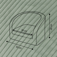 "Cuddle Chair" Kinder-Sessel 53x40cm