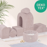 "Dreamy Castle" Indoor Spielplatz-Set mit kleinem Bällebad & 150 Bällen