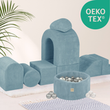 "Dreamy Castle" Indoor Spielplatz-Set mit kleinem Bällebad & 150 Bällen