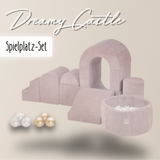"Dreamy Castle" Indoor Spielplatz-Set mit kleinem Bällebad & 150 Bällen