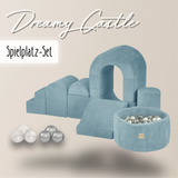"Dreamy Castle" Indoor Spielplatz-Set mit kleinem Bällebad & 150 Bällen
