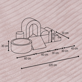 "Dreamy Castle" Indoor Spielplatz-Set mit kleinem Bällebad & 150 Bällen