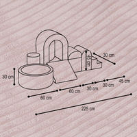 "Dreamy Castle" Indoor Spielplatz-Set mit kleinem Bällebad & 150 Bällen