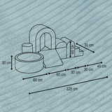 "Dreamy Castle" Indoor Spielplatz-Set mit kleinem Bällebad & 150 Bällen