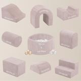 "Dreamy Castle" Indoor Spielplatz-Set mit kleinem Bällebad & 150 Bällen